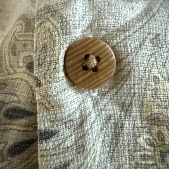 Tommy Bahama 100% Silk Paisley Short Sleeve Button Front Shirt Size L Casual - Picture 4 of 9